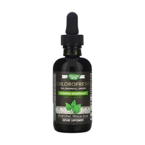 Внутренний дезодорант Nature's Way Chlorofresh® Mint жидкий, 59 мл - Фото№1