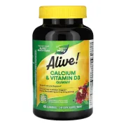 Кальцій Calcium + D3 Gummy Nature's Way, 60 жувальних цукерок Кальцій Calcium + D3 Gummy Nature's Way, 60 жувальних цукерок