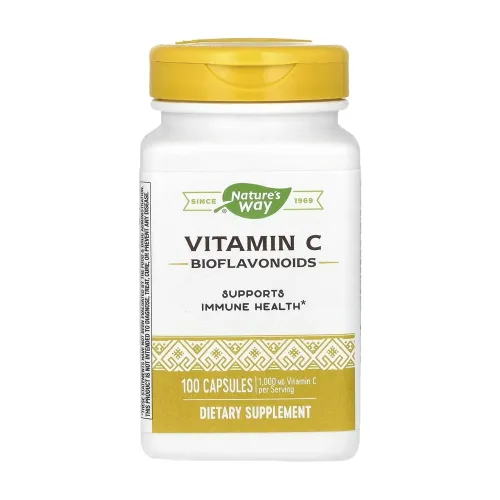 Вітамін C  Nature's Way Vitamin C with Bioflavonoids, 100 капсул - Фото№1