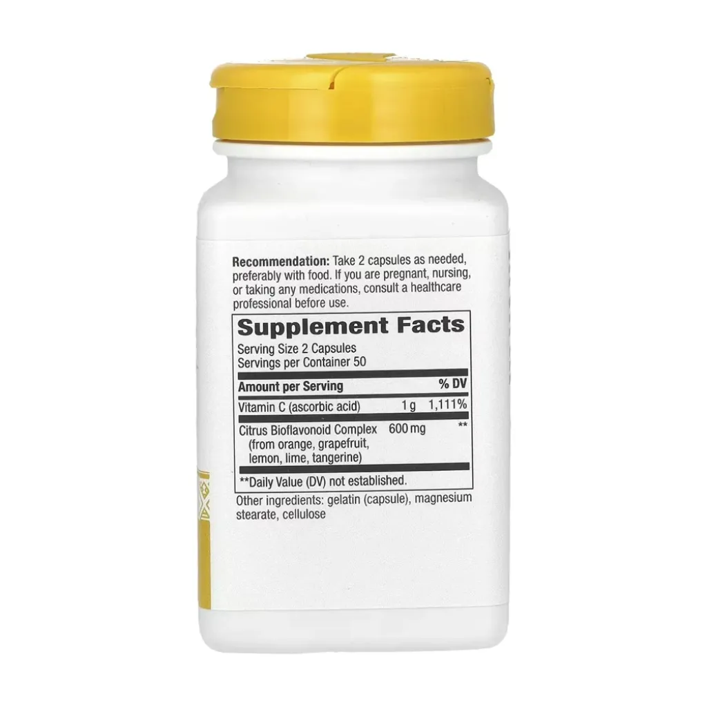 Вітамін C  Nature's Way Vitamin C with Bioflavonoids, 100 капсул