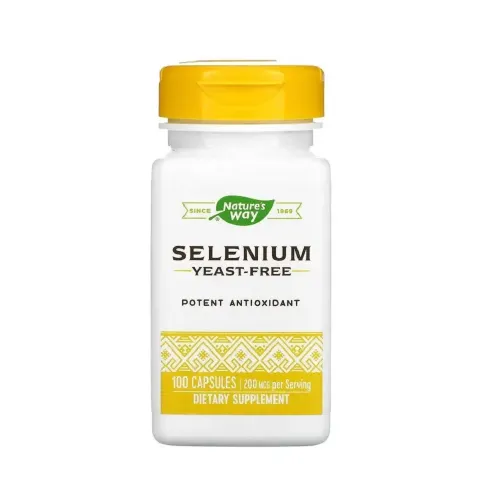 Диетическая добавка Селен Selenium 200 mcg Nature's Way, 100 капсул - Фото№1