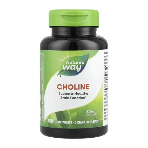Витамин В4 Nature's Way Choline 500 mg, 100 таблеток - Фото№1