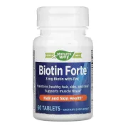 Диетическая добавка Nature's Way Витамин B7 Biotin Forte 3 mg/5 mg, 60 таблеток