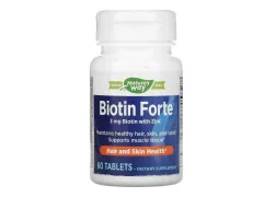 Диетическая добавка Nature's Way Витамин B7 Biotin Forte 3 mg/5 mg, 60 таблеток Диетическая добавка Nature's Way Витамин B7 Biotin Forte 3 mg/5 mg, 60 таблеток