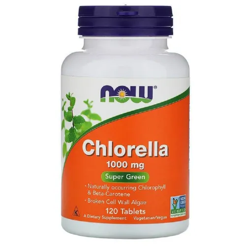 Диетическая добавка NOW Foods Chlorella 1000mg , 120 таблеток - Фото№1