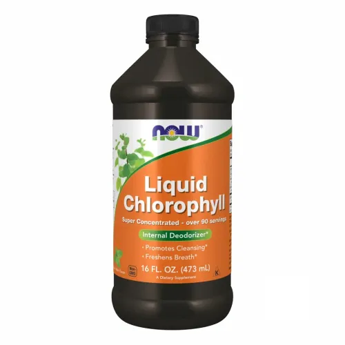 Диетическая добавка Хлорофилл NOW Foods Chlorophyll Mint жидкий, 473 мл - Фото№1