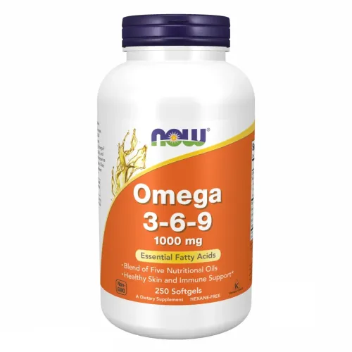 Омега жири NOW Foods Omega 3 6 9, 60 капсул - Фото№1