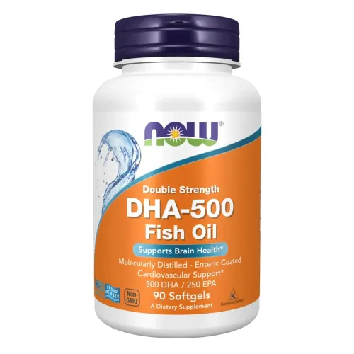 Дієтична добавка NOW Foods DHA 500mg, 90 капсул - Фото№1
