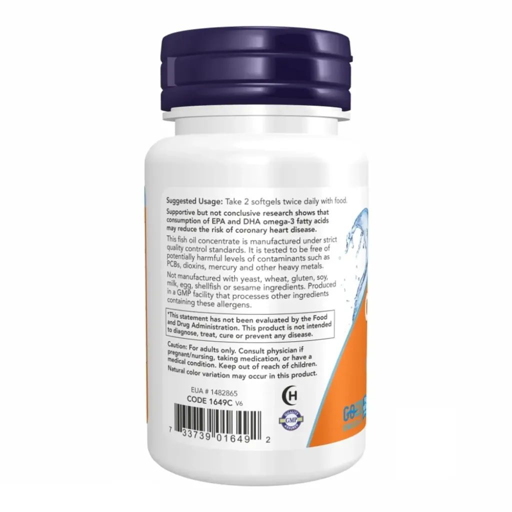 Омега-3 NOW Foods Omega 3 1000 mg, 500 капсул
