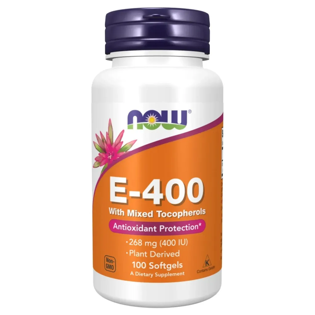 Витамин Е со смешанными токоферолами NOW Foods E-200/400 Mixed Tocopherols, 100 капсул