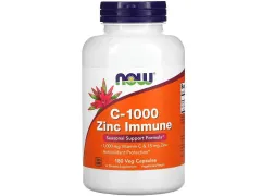 Вітамін C-1000 Zinc Immune NOW Foods, 180 капсул Вітамін C-1000 Zinc Immune NOW Foods, 180 капсул