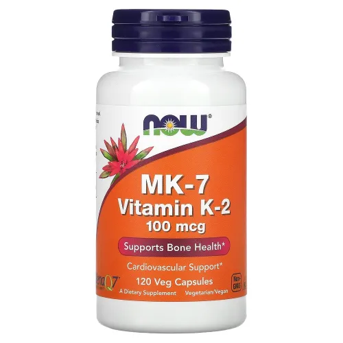 Вітамін К,Vitamin K-2 (MK7) 100 mcg NOW Foods, 120 капсул - Фото№1 Вітамін К,Vitamin K-2 (MK7) 100 mcg NOW Foods, 120 капсул - Фото№1