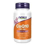Дієтична добавка NOW Foods Коензим Q10 CoQ10 60mg with Omega-3, 60 капсул Дієтична добавка NOW Foods Коензим Q10 CoQ10 60mg with Omega-3, 60 капсул