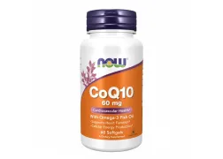 Дієтична добавка NOW Foods Коензим Q10 CoQ10 60mg with Omega-3, 60 капсул Дієтична добавка NOW Foods Коензим Q10 CoQ10 60mg with Omega-3, 60 капсул