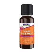 Вітамін D3+K2 NOW Foods Liquid Vit D-3 & MK-7, 30 мл Вітамін D3+K2 NOW Foods Liquid Vit D-3 & MK-7, 30 мл