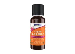 Вітамін D3+K2 NOW Foods Liquid Vit D-3 & MK-7, 30 мл Вітамін D3+K2 NOW Foods Liquid Vit D-3 & MK-7, 30 мл