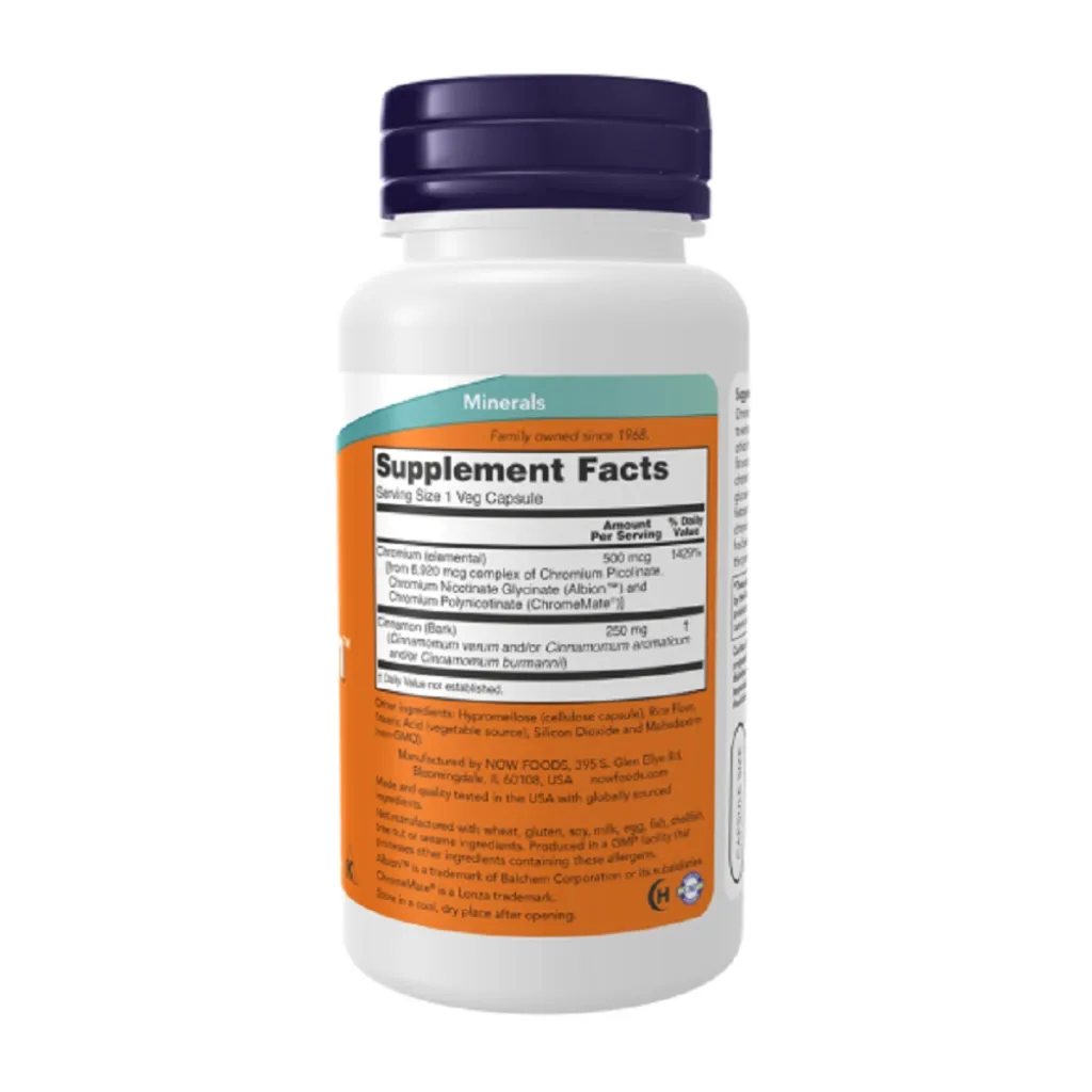 Дієтична добавка Хром Tri-Chromium 500mcg NOW Foods, 90 капсул Дієтична добавка Хром Tri-Chromium 500mcg NOW Foods, 90 капсул