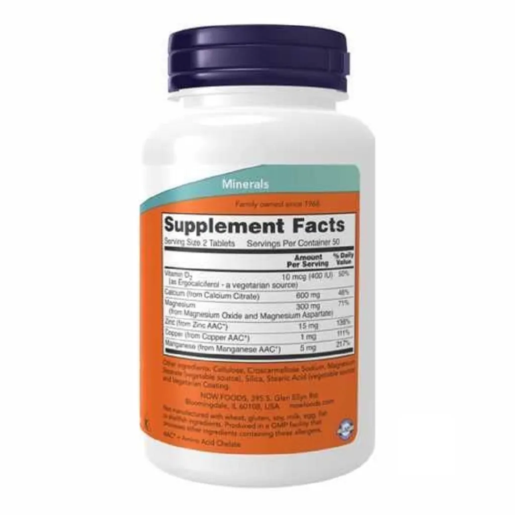 Кальций Calcium Citrate W/Min NOW Foods, 100 таблеток