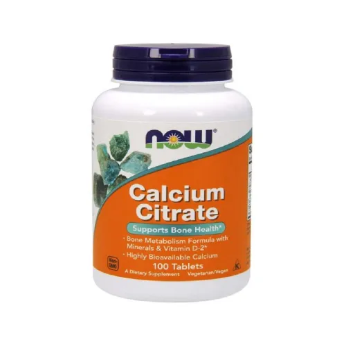 Кальций Calcium Citrate W/Min NOW Foods, 100 таблеток - Фото№1
