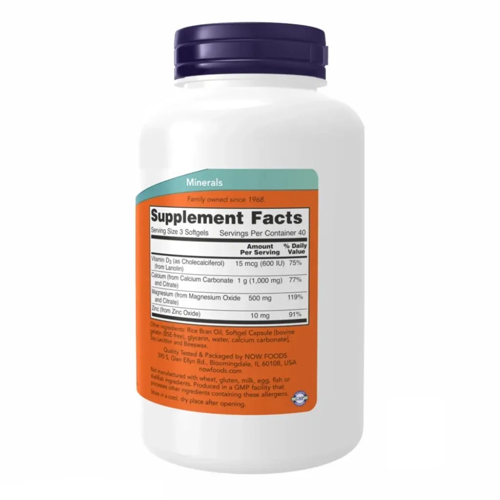 Минеральный комплекс NOW Foods CAL-MAG+D, 120 капсул Минеральный комплекс NOW Foods CAL-MAG+D, 120 капсул