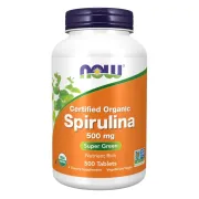 Дієтична добавка NOW Foods Спіруліна - Org Spirulina 500mg, 500 таблеток