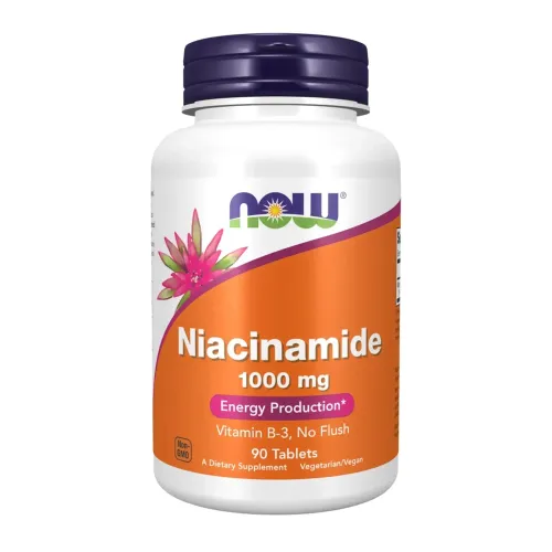 Вітамін В3 NOW Foods Niacinamide 1000 mg, 90 таблеток - Фото№1