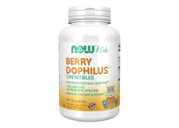 Пробіотики NOW Foods BerryDophilus™ Kids, 120 жувальних таблеток Пробіотики NOW Foods BerryDophilus™ Kids, 120 жувальних таблеток