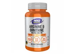 Амінокислота NOW Foods Arginine/Ornithine, 100 капсул Амінокислота NOW Foods Arginine/Ornithine, 100 капсул