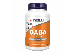 Амінокислота NOW Foods GABA 750 мг, 100 капсул Амінокислота NOW Foods GABA 750 мг, 100 капсул