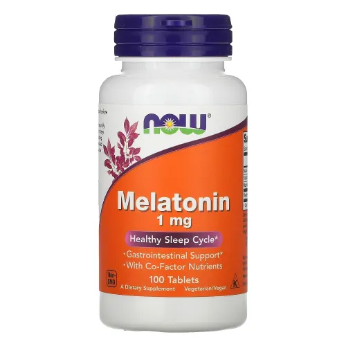 Мелатонін Melatonin 1 mg NOW Foods, 100 таблеток - Фото№1 Мелатонін Melatonin 1 mg NOW Foods, 100 таблеток - Фото№1