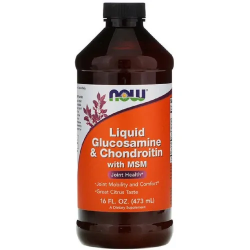 Хондропротектори Liguid Glucosamine Chondroitin with MSM NOW Foods, 473 мл - Фото№1 Хондропротектори Liguid Glucosamine Chondroitin with MSM NOW Foods, 473 мл - Фото№1