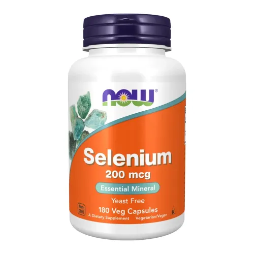 Антиоксидант NOW Foods Selenium 200mcg, 180 капсул - Фото№1