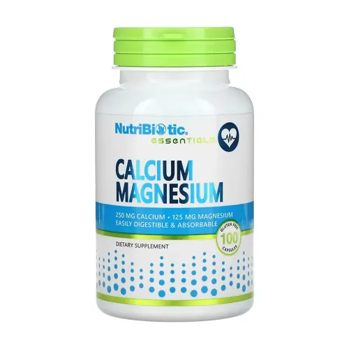 Минеральный комплекс Nutribiotic Calcium Magnesium, 100 капсул - Фото№1 Минеральный комплекс Nutribiotic Calcium Magnesium, 100 капсул - Фото№1