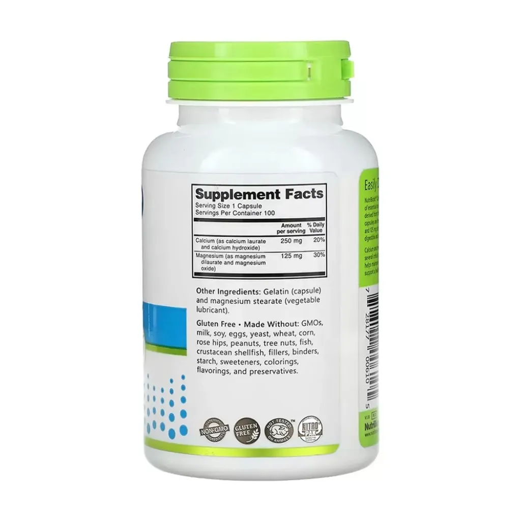 Минеральный комплекс Nutribiotic Calcium Magnesium, 100 капсул Минеральный комплекс Nutribiotic Calcium Magnesium, 100 капсул