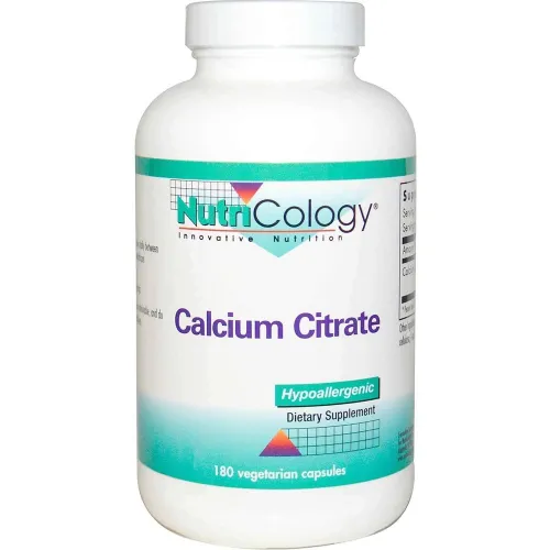 Цитрат кальцію (Calcium Citrate), Nutricology, 180 капсул - Фото№1 Цитрат кальцію (Calcium Citrate), Nutricology, 180 капсул - Фото№1