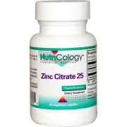 Цинк цитрат, Zinc Citrate, Nutricology, 25 мг, 60 капсул Цинк цитрат, Zinc Citrate, Nutricology, 25 мг, 60 капсул
