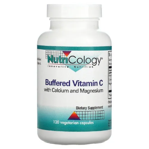 Витамин C с кальцием и магнием, Vitamin C, Nutricology, буферизированный, 120 капсул - Фото№1