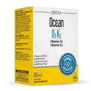 Дієтична добавка з вітаміном D та вітаміном K2 (Менакінон-7) Orzax Ocean D3K2, 20 мл Дієтична добавка з вітаміном D та вітаміном K2 (Менакінон-7) Orzax Ocean D3K2, 20 мл