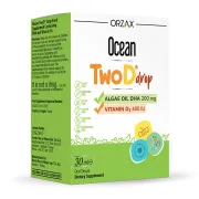 Вітамінні краплі для дітей збагачені DHA та Вітаміном D3 Orzax Ocean Twod Drop, 30 мл