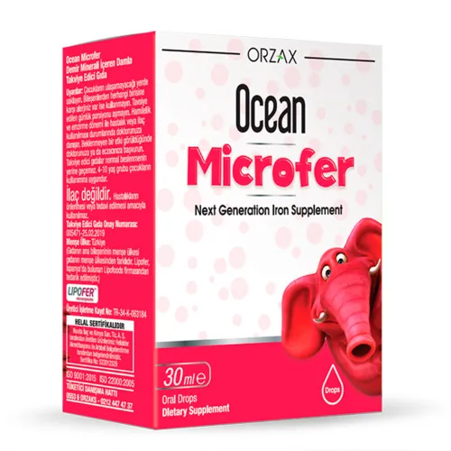 Диетическая добавка Железо в жидкой форме для детей Orzax Ocean Microfer, 30 мл - Фото№1 Диетическая добавка Железо в жидкой форме для детей Orzax Ocean Microfer, 30 мл - Фото№1