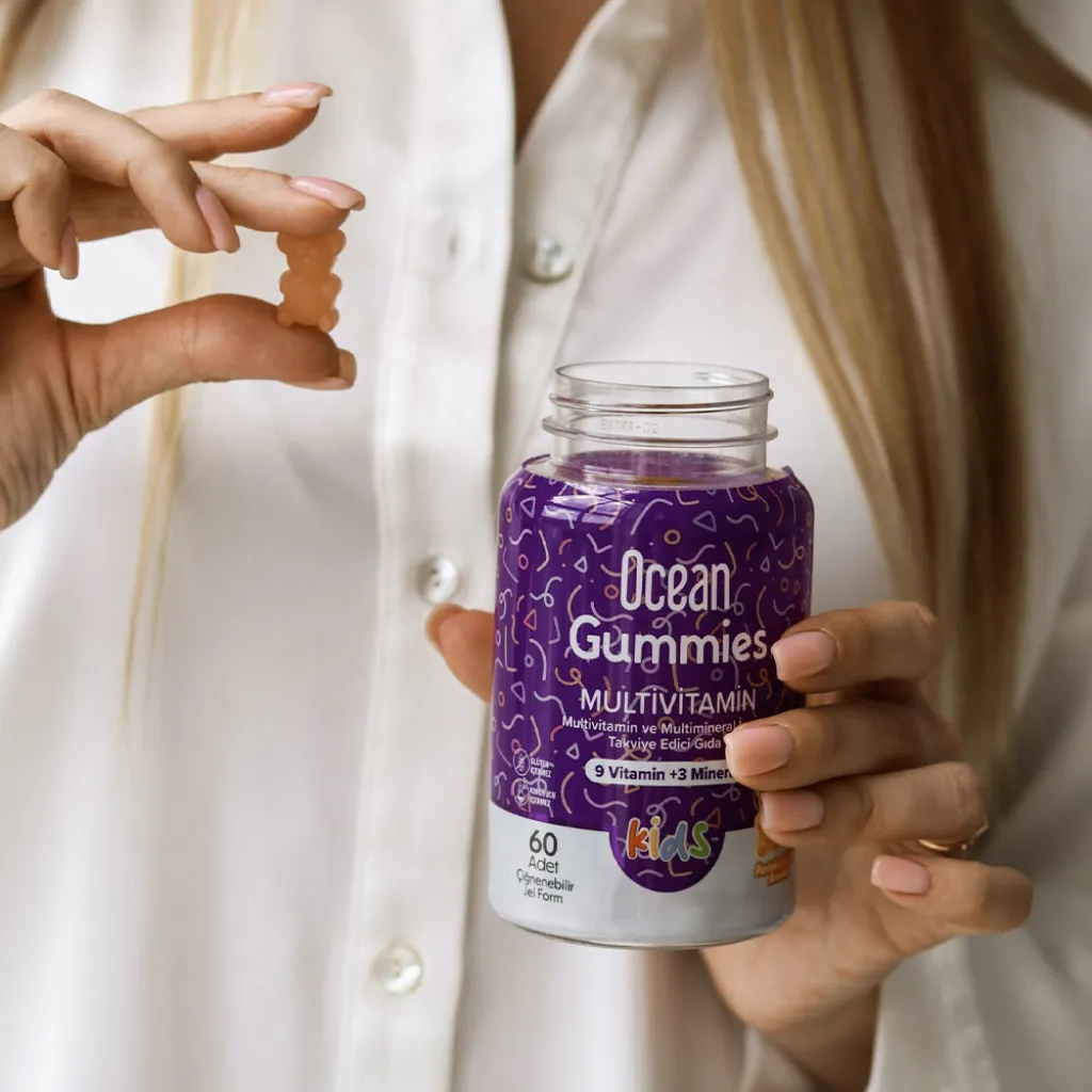 Комплекс мультивитаминов и мультиминералов для детей Orzax Ocean Gummies MultiVitamin, 60 жевательных капсул