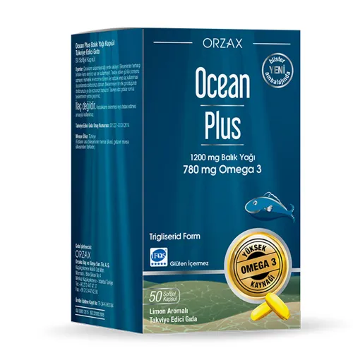 Дієтична добавка OMEGA 3 Orzax Ocean Plus, 50 капсул - Фото№1