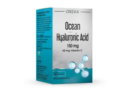 Дієтична добавка з гіалуроновою кислотою та вітаміном C Orzax Ocean Hyaluronic Acid 150 мг, 30 капсул Дієтична добавка з гіалуроновою кислотою та вітаміном C Orzax Ocean Hyaluronic Acid 150 мг, 30 капсул