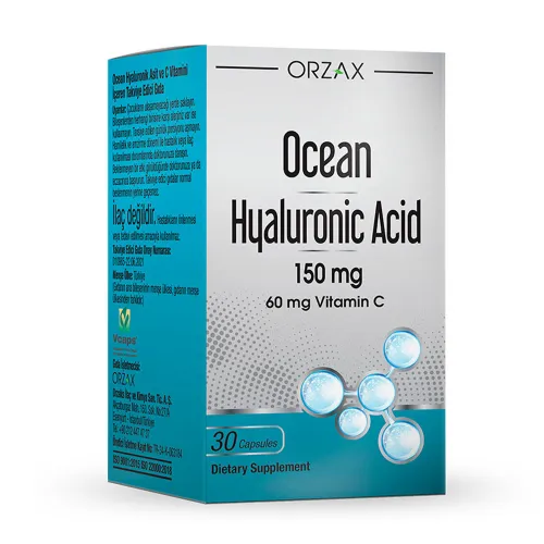 Дієтична добавка з гіалуроновою кислотою та вітаміном C Orzax Ocean Hyaluronic Acid 150 мг, 30 капсул - Фото№1 Дієтична добавка з гіалуроновою кислотою та вітаміном C Orzax Ocean Hyaluronic Acid 150 мг, 30 капсул - Фото№1