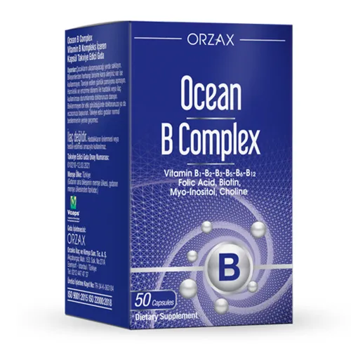 Комплекс витаминов группы В Orzax Ocean B Complex, 50 капсул - Фото№1