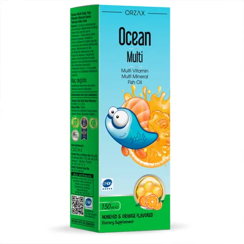 Витаминный комплекс для детей с мультиминералами и Omega 3 Orzax Ocean Multi Syrup, 150 мл - Фото№1 Витаминный комплекс для детей с мультиминералами и Omega 3 Orzax Ocean Multi Syrup, 150 мл - Фото№1
