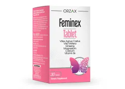 Жіноча дієтична добавка для зменшення симптомів ПМС Orzax Feminex, 30 таблеток Жіноча дієтична добавка для зменшення симптомів ПМС Orzax Feminex, 30 таблеток