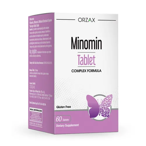 Вітамінний комплекс для жінок при менопаузі Orzax Minomin, 60 таблеток - Фото№1