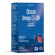 Комплекс Омега-3 + QH риб'яча олія з коензимом Q10 Orzax Ocean Omega-3 & QH, 30 капсул Комплекс Омега-3 + QH риб'яча олія з коензимом Q10 Orzax Ocean Omega-3 & QH, 30 капсул