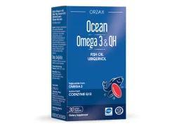 Комплекс Омега-3 + QH риб'яча олія з коензимом Q10 Orzax Ocean Omega-3 & QH, 30 капсул Комплекс Омега-3 + QH риб'яча олія з коензимом Q10 Orzax Ocean Omega-3 & QH, 30 капсул